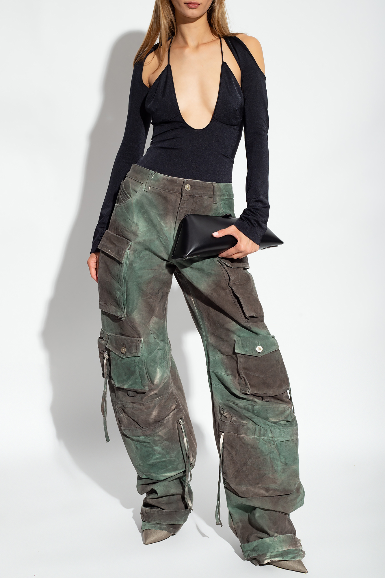 GenesinlifeShops Japan - Green 'Fern' cargo trousers The Attico